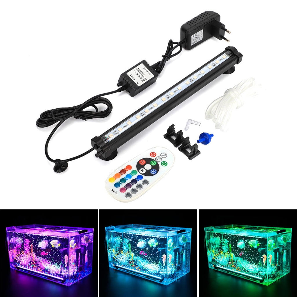 Fish Tank RF Controller Air Pump LED Fish Tank Aquarium Bubble Light