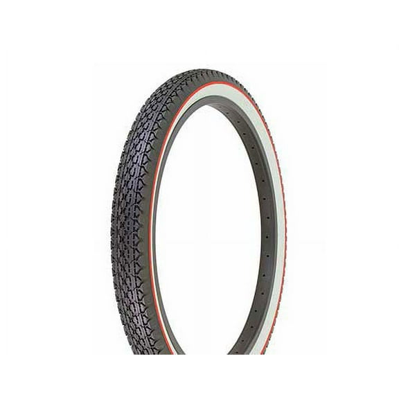 Bike Tire, Bicycle Tire Duro 24 x 2.125 Black/White Side Wall Red line HF-133. 24" Heavy Duty Diamond Tire 24 inch by 2.215 inch.
