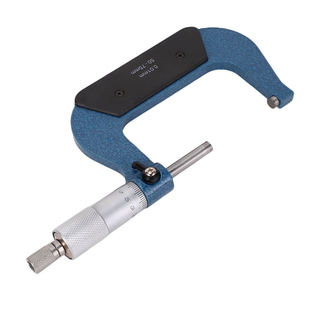 Micrómetro Exterior, Rango De 50-75 Mm Graduación De 0,01 Mm Medición Precisa Alta Dureza Micrómetro De Maquinista Práctico Para Longitud Diámetro Espesor