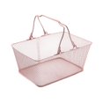 thumbnail image 4 of Shopping Basket Iron Grocery Carry Basket Large Capacity Metal Construction for Supermarket Retail Store, 4 of 9
