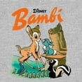 thumbnail image 2 of Men's Bambi Retro Poster  Graphic Tee Athletic Heather 2X Large, 2 of 5