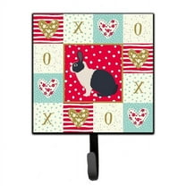 Caroline's Treasures CK5385SH4 Dutch Rabbit Love Leash or Key Holder, Red, 7Hx4.25W, multicolor