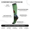 thumbnail image 3 of Lsque Red-Eyed Tree Frog-1 Pattern Sport Compression Socks for Men & Women 15-20 mmHg Knee High Nurse Pregnant Running Medical and Travel Athletic, 3 of 6