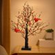 thumbnail image 1 of Lámpara de mesa de abedul, navideño iluminado, centro de mesa con bayas para repisa del dormitorio, fiesta de cumpleaños, 1 of 8