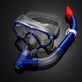 thumbnail image 3 of LOVIVER Ensemble de Snorkeling Lunettes de Plongée Professionnelles Portables, Bleu Scuba, 3 of 8