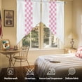 thumbnail image 5 of Minimalist Pink Swag Valances for Windows 2 Pack Buffalo Check Plaid Farmhouse Farm Theme Swag Kitchen Curtains 36 Inches Long Rod Pocket Short Window Treatment for Kitchen Bathroom 28"x36", 5 of 8