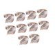 thumbnail image 3 of 10 anillos de servilleta con forma de hoja, decorativos y de moda, para fiestas. Plata, 3 of 9