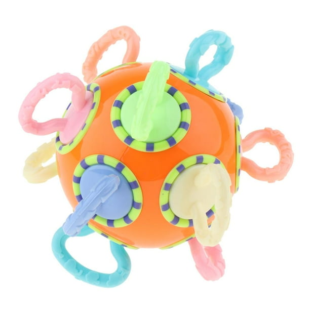 Juguete De Pelota De Mordedor Sonajero De Agarre De Mano Para Desarrollo Sensorial De Bebés De Recién Nacida CUTICAT Juguetes de pelotas de mordedor para bebés