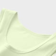 thumbnail image 6 of NORO ARK Kids Cotton Sleeveless Vest (5-16) Unisex Class A Tank Top - Crew Neck Summer Home Wear T-Shirt Green Size 14, 6 of 6