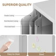 thumbnail image 6 of Metal Locker Cabinets with 1 Lockable Door and 2 Adjustable Shelves for File Storage,46" H White Small Locking Cabinet with 2 Keys for Bathroom,Office,School,Easy Assembly, 6 of 14