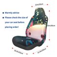 thumbnail image 3 of Wukai Whimsical Axolotl Fantasy Full Set Car Seat Covers with Soft Padding Universal Auto Front Seats Protector and Cushion Mat, 3 of 5