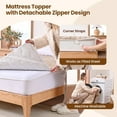thumbnail image 2 of Queen Electric Mattress Pad, Dual Control Bed Warmer with 10 Heat Level, Auto Shut Off Timer, Zipper Heated Mattress Pad with Deep Pocket Up to 18", ETL Certified, Machine Wash 60" x 80", Brown, 2 of 6