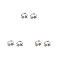 thumbnail image 1 of Jumpingount Pendientes de plata ligeros y cómodos imprescindibles para el diario Plata ligera y cómoda de 6 mm Type1 NO1, 1 of 6