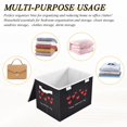 thumbnail image 6 of Iauyy Large Storage Box with Lid - Foldable Home Storage Bins for Clothes Toy Holiday Decor, Cute and Simple (42*32*30cm), 6 of 6