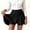 Black, variant on hoksml Girls Pleated Skort, High Waist Skirt with Built-in Shorts for Back to School Daily Wear, Soft Fabric in a Range of Colors