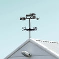 thumbnail image 4 of Country Bus Weather Vane Bus Weathervane Black Metal Weathercock Wind Vanes Garden Art Decor Signs Decorative Wind DirectionDIY, 4 of 7