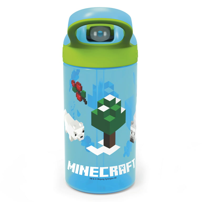 Zak Designs Leak-Proof Minecraft Water Bottle