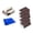 Brown Size C T9, variant on ZZkhGO Heavy Duty Decontamination Cleaning Brush, Carbide Rust Eraser Sponge with Ergonomic Handle, Scratch-Free BBQ Grill Cleaner for Kitchen Cookware, Brown