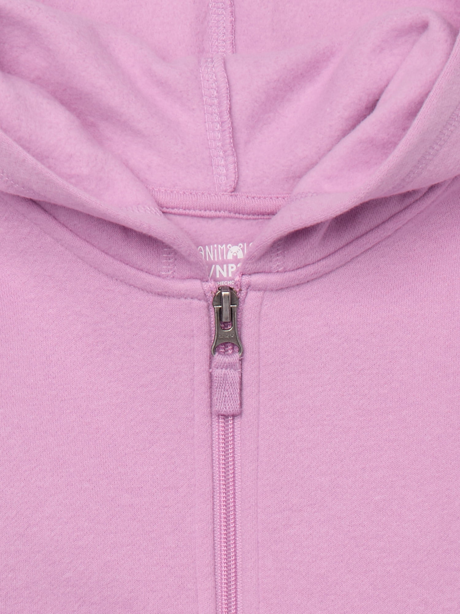Garanimals Toddler Girl Zip Up Butter Fleece Hoodie, Sizes 18M-5T