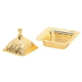 thumbnail image 4 of Turkish Bowl, Quadrate Shape Gold Serving Bowl Dustproof Lid Decorative Elegant Convenient Practical  For Home For Kitchen, 4 of 8