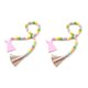 thumbnail image 1 of Easter Wood Bead Garland, Pink Bunny Spring Wood Beads Garland with , Wooden Beaded Easter Boho Decor, 1 of 5