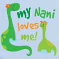 thumbnail image 2 of CafePress - My Nani Loves Me Dinosaur Infant Bodysuit - Baby Light Bodysuit, Size Newborn - 24 Months, 2 of 4