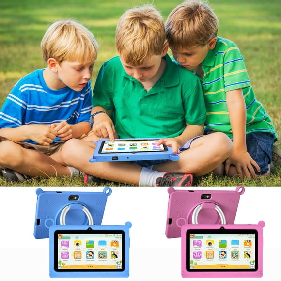 Sentmoon Computer Accessories 7-inch Children's Tablets Computer WiFi Bluetooth Android Tablets Children's Early Education Learning Machine Parent-child Gift Machine Built-in Cameras Gaming Accessori