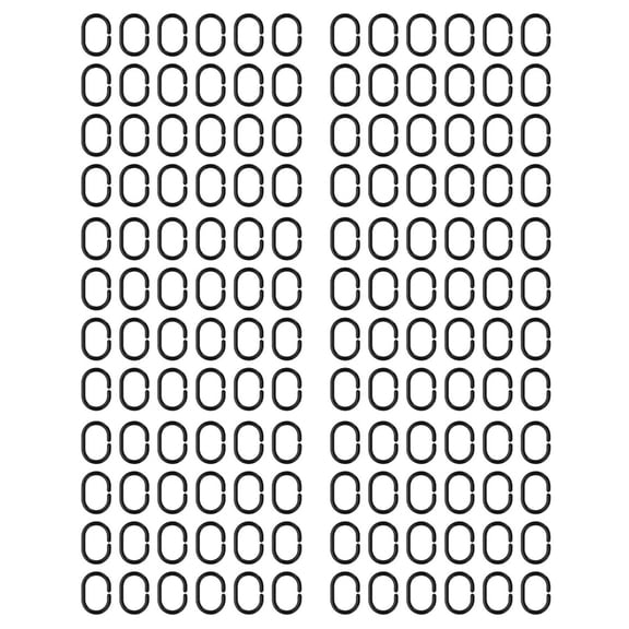 144 PCS Shower Curtain Rings Plastic Shower Curtain Hooks for Bathroom Shower Rod