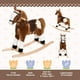 thumbnail image 4 of Juguete de peluche para niños Rocking Horse Qaba con sonidos, color marrón, 4 of 9
