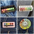 thumbnail image 3 of Broches De Metal Giratorios Creativos De Dibujos Animados De Batería Social Insignias De Solapa Para Mujeres Hombres Regalos Accesorios, 3 of 4