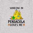 thumbnail image 4 of Inktastic Someone in Pensacola Loves Me Beach Vacation Boys or Girls Baby T-Shirt, 4 of 5