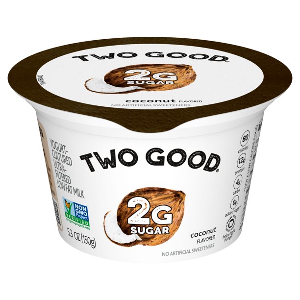 Two Good Coconut YogurtCultured UltraFiltered Low Fat Milk, 5.3 Oz