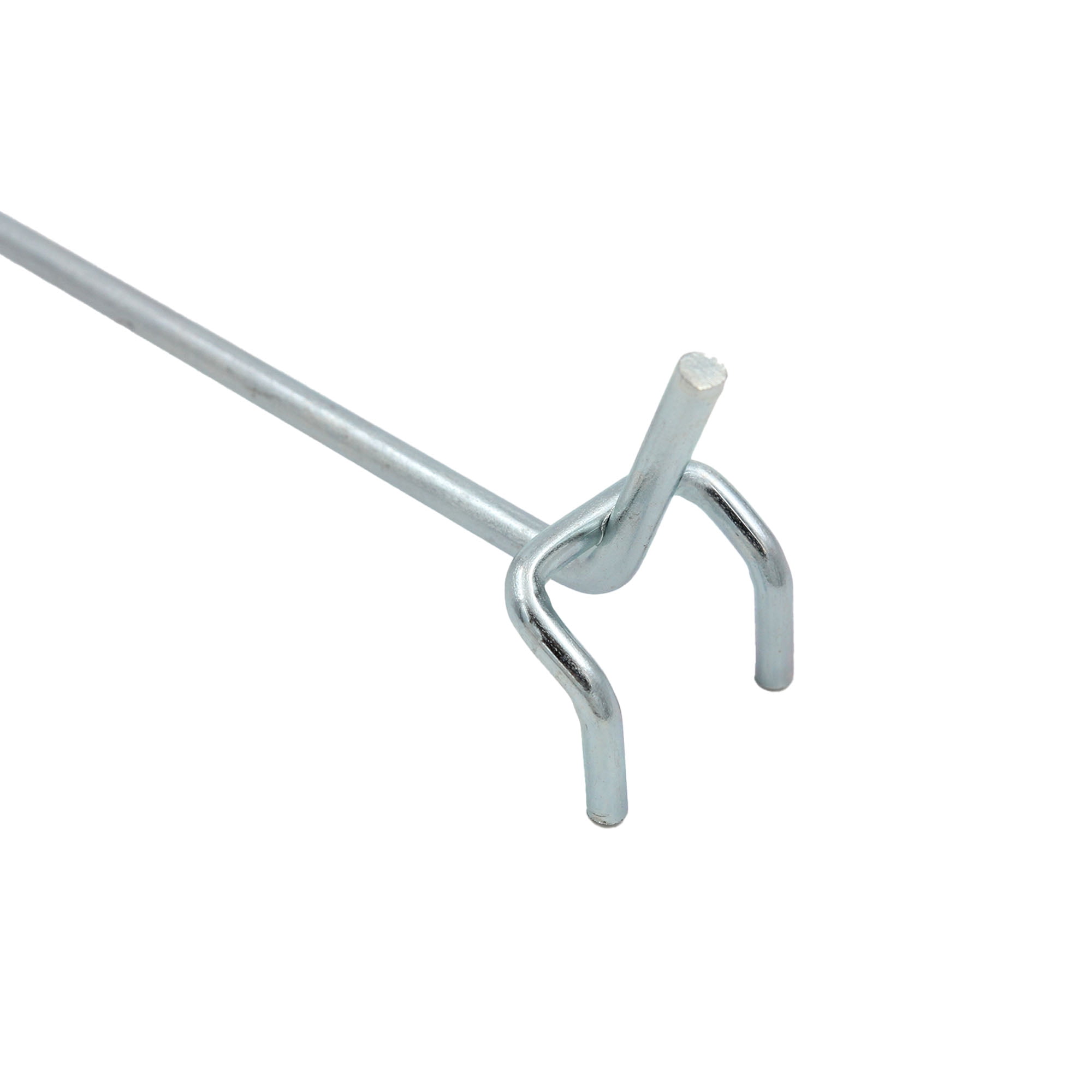SSWBasics 8 inch Chrome Peg Hook for ⅛ inch or ¼ inch Pegboard - Case of 200- 8 inch