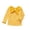 Yellow, variant on Wilark Toddler Girls Cotton T Shirts with Long Sleeve Size 5, Striped Casual Cute Knitted Kids Fall Winter Tops Black