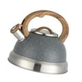 thumbnail image 2 of Hervidor de agua de acero inoxidable con silbato fuerte, apto para diversas estufas, hervidor de café antioxidante, tetera para barbacoa y camping. Gris, 2 of 8