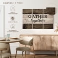 thumbnail image 4 of Elephant Stock Gather Together Typography I Wall Art - Horizontal Multi Panel Canvas - Living Room Wall Decor - Wall Signs Multi Panel - Brown And Black Decor - 74" x 48", 4 of 4