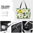 thumbnail image 3 of Daiia Green Avocado Beach Travel Bag - Water-Resistant Beach Bag, Lightweight Tote with 7 Pockets for Women and Men - Gym,Pool,Camping,Reusable Grocery Bag, 3 of 7