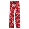thumbnail image 5 of Pajama Pants Men Funny Christmas Printed Mid Waisted Casual Pants Pajamas with Drawstring and Palazzo Pants Lounge Bottoms Soft Sleepwear, 5 of 5