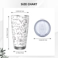 thumbnail image 4 of Salouo Chemical Formulas Print 20oz Tumbler with Lid,Stainless Steel Vacuum Insulated Tumbler Durable Insulated Coffee Mug Thermal Cup with Splash Proof Sliding Lid-Straw Two-piece Set, 4 of 8