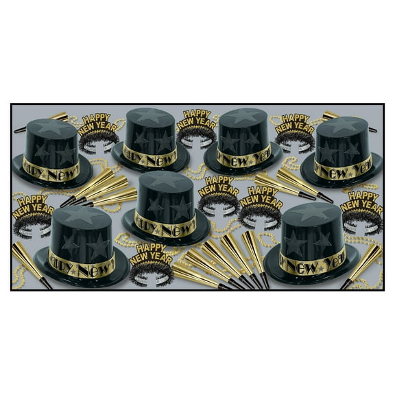 Gold New Year Star Asst for 50