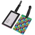 thumbnail image 2 of 5pcs Silicone ID Adress Holder Suitcase Label Luggage Tag Identifier Bag Accessory, 2 of 3