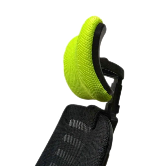 Chair Headrest With Adjustable Neck Protection Durable And Practical Wide SHINY GREEN3.0CM