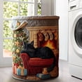 thumbnail image 4 of weibbin Quilted Laundry Basket Storage Bin with Handles Large Capacity Foldable for Bedroom Bathroom, 4 of 7