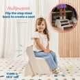 thumbnail image 4 of ECR4Kids Multipurpose Flip-Flop Step Stool and Chair, Childrens Furniture, White Wash, 4 of 9