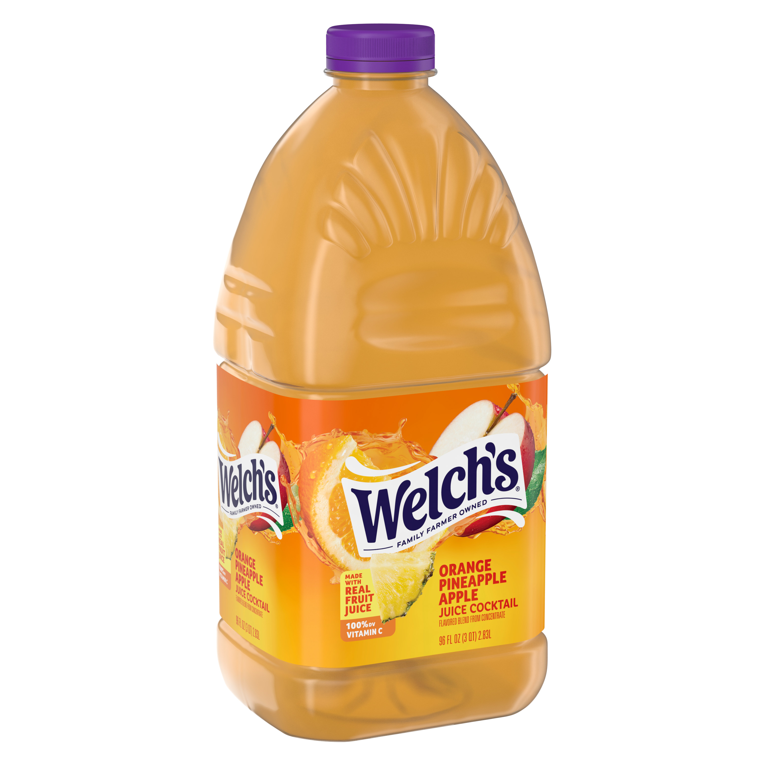 Welch's Orange Pineapple Apple Juice Cocktail, 96 fl oz Bottle - image 3 of 8