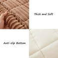 thumbnail image 4 of Couch Cover for Dogs Washable, Fuzzy Pet Couch Covers for 3 Cushion Sofa Pet Friendly, Non Slip Sofa Cover (Dark Brown, 27.6" x 59"/70 x 150cm), 4 of 13