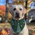 thumbnail image 2 of Dog Bandana 1 Pack,Dark Green Christmas Tree Pattern Bandanas for Dogs,Cat Bandana,Small/ Large Dog Bandana 2 Size,Dog Bandanas Girl Boy, 2 of 6