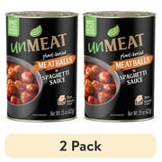 (2 pack) unMEAT Plant-Based Meatballs In Spaghetti Sauce, 15oz Can