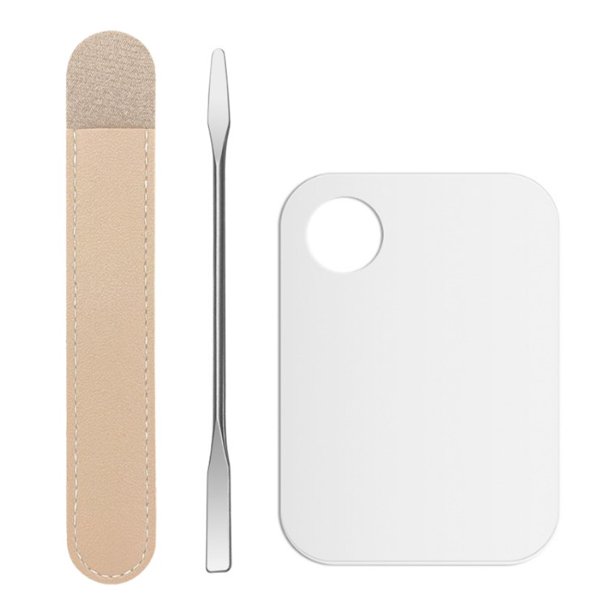 Paleta de maquillaje, paleta de maquillaje cosmético, paletas de mezcla de maquillaje con espátula, paleta de mezcla de maquillaje acrílico transparente, para maquillaje/arte de uñas