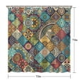 thumbnail image 5 of Waterproof Bohemian Shower Curtain 72x72 Inch Boho Style Polyester Unique Shower Curtain for Bathroom Hotel Home Decor with 12 Plastic Hooks, 5 of 5
